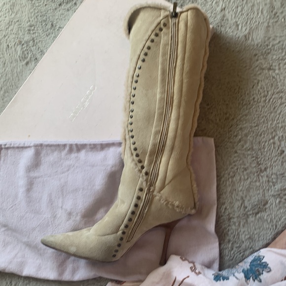 Jimmy Choo Natural Shearling Boots - Picture 7 of 12